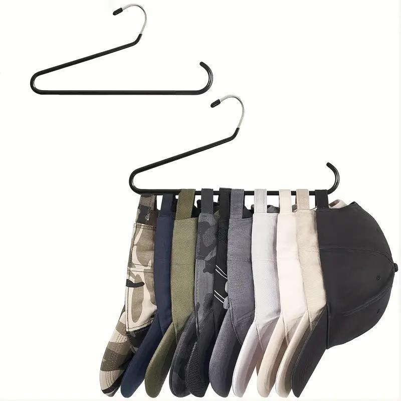 Baseball Cap Hanger, 3 Counts Space Saving Baseball Cap Hanger, Portable Hat Storage Hanger for Various Styles & Sizes Of Hats