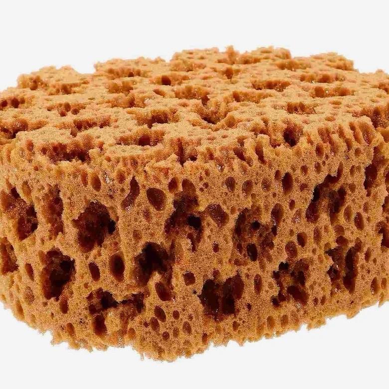 Natural Brown Honeycomb Sponge for Construction and More - Large Round Sponge