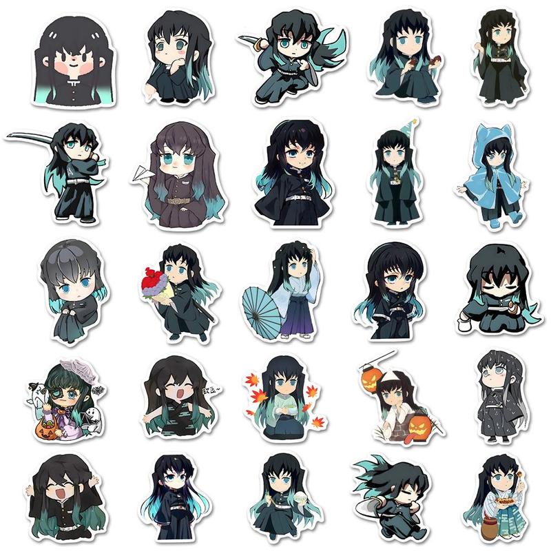 Anime Character Series Sticker, 54pcs pack Waterproof Self Adhesive Decor Paper, Decor Sticker for Gift Greeting Card Water Bottle Laptop Phone