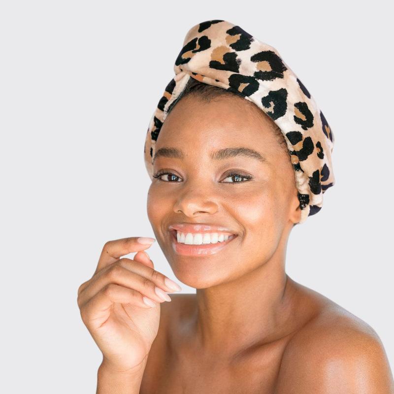 Microfiber Hair Towel - Leopard