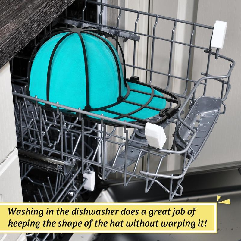 Cap Washer for Baseball Caps Washing Machine or Dishwasher Hat Washer Frame Washing Cage