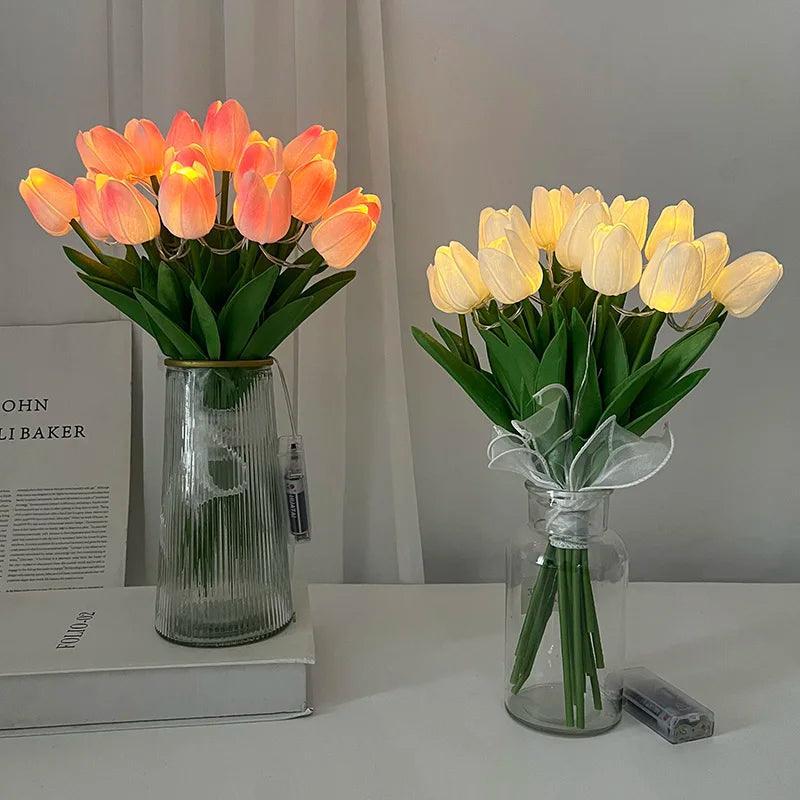 LED Tulips Flower Bouquet Decorative