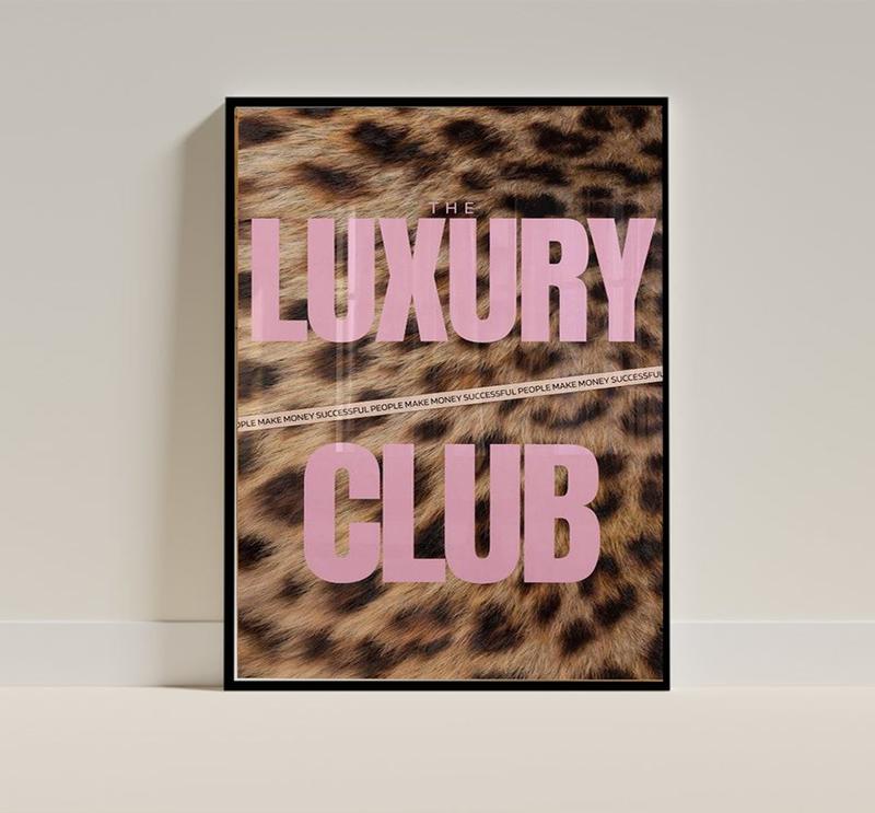 Girly Prints Pink Fashion Wall Art Trendy Leopard Print Magazine Cover Decor Aesthetic Brown Decor Tiger Poster Leopard Poster Pink Y2k Dorm