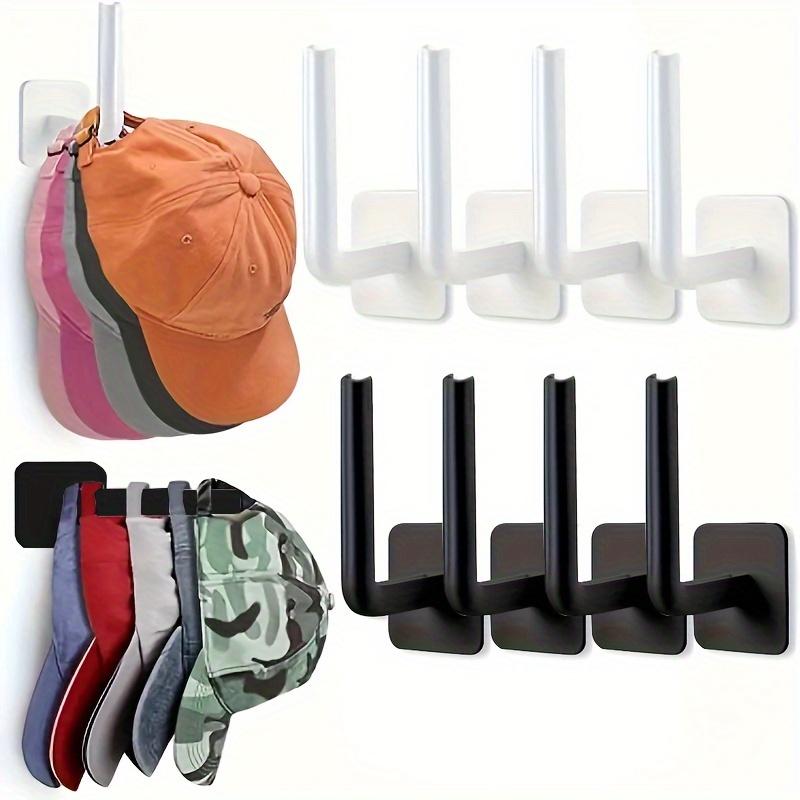 4 8pcs Ultra-Sticky Space-Saving Wall Hooks - No-Drill, Easy-Install, Multi-Purpose, Rust-Resistant, And Heavy-Duty For Hanging Keys, Hats, Towels, And More - Ideal For Entryways, Hallways, Bathrooms, Dorms, And Small Spaces