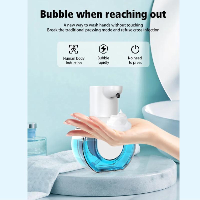 Smart Soap Dispenser, 1 Count 420ML Touchless Motion Sensor Washing Hand Device, Wall Mounted Liquid Soap Dispenser for Bathroom Kitchen Hotel