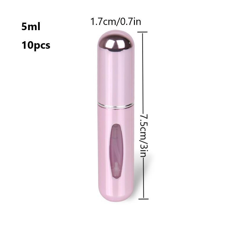 5ML Perfume Bottle, 10pcs set Refillable Pump Spray Bottle, Portable Travel Perfume Atomizer, Perfume Dispenser Bottle