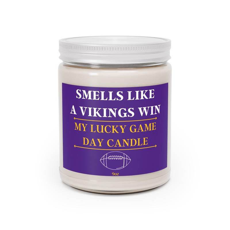 Smells Like a Vikings Win, Gift, Themed Candle Minnesota Candle NFL 9oz Football Fan