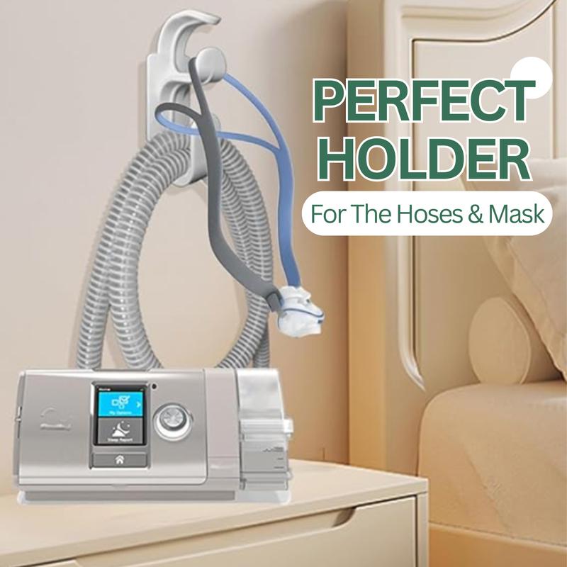 CPAP Hose Holder For Bedroom - Mask Hook & CPAP Tubing Holder With Anti-Unhook Feature, CPAP Hose Organizer Prevents Hose Tangle For Better Sleep