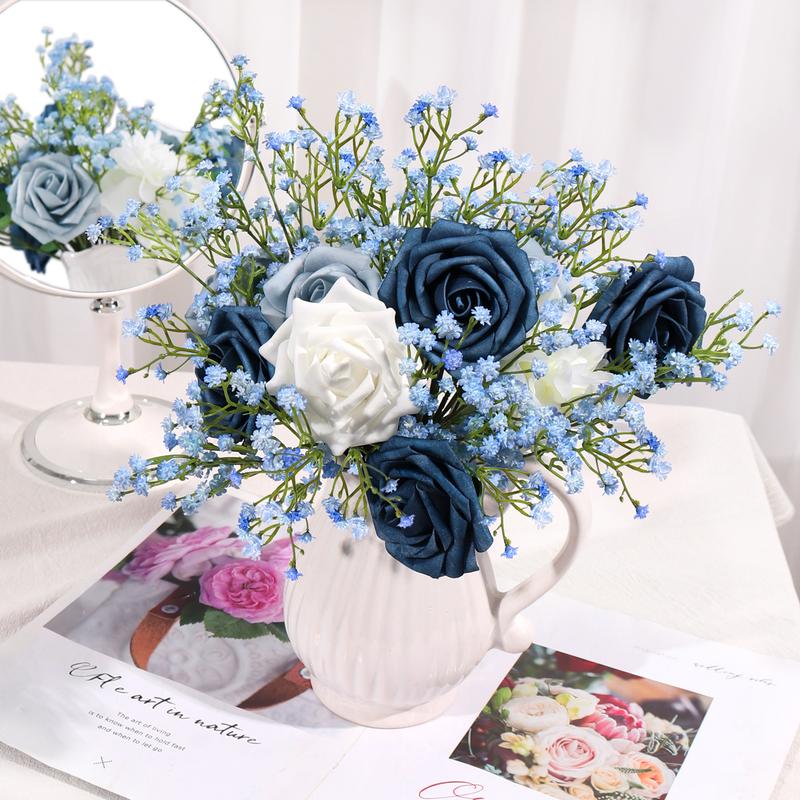 DEEMEI Artificial Baby Breath Bouquets Gypsophila Flowers Real Touch Faux Baby‘s Breath Flowers for Wedding Floral Arrangement Party Home Decoration