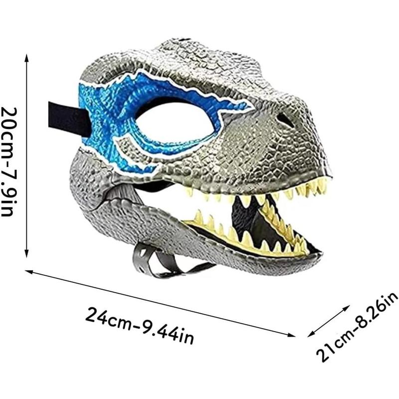 Halloween Dinosaur Mask Moving Jaw Latex Dino Mask with Lifelike  Latex Tyrannosaurus Rex Mask