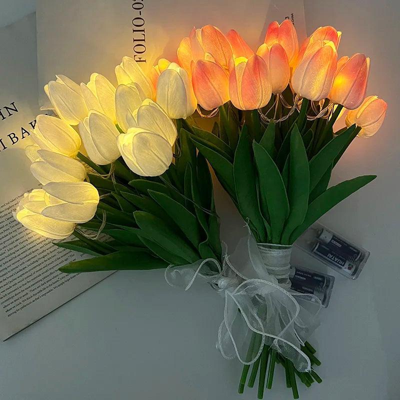 LED Tulips Flower Bouquet Decorative