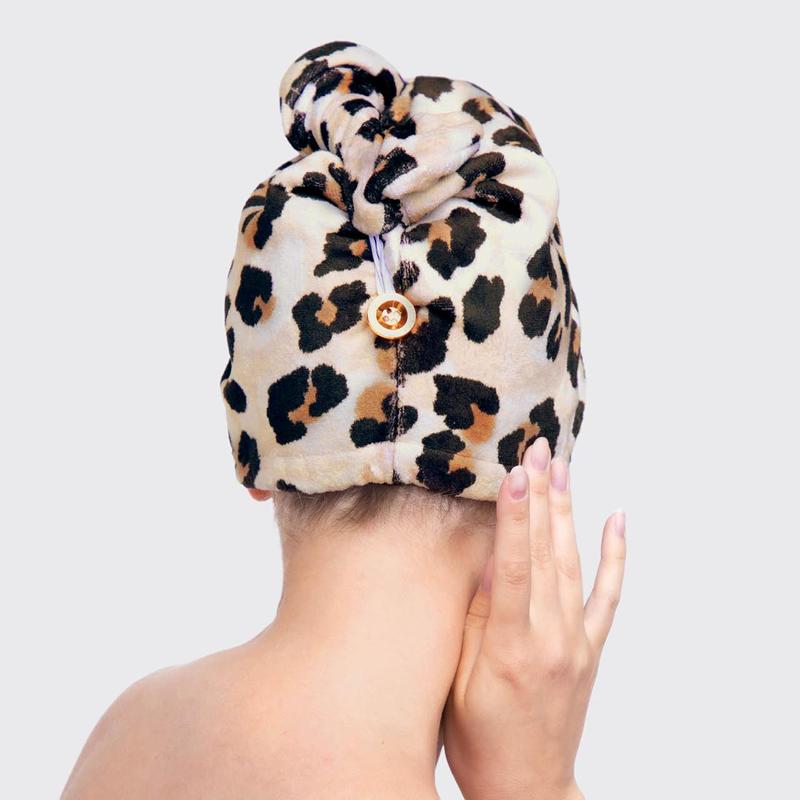 Microfiber Hair Towel - Leopard