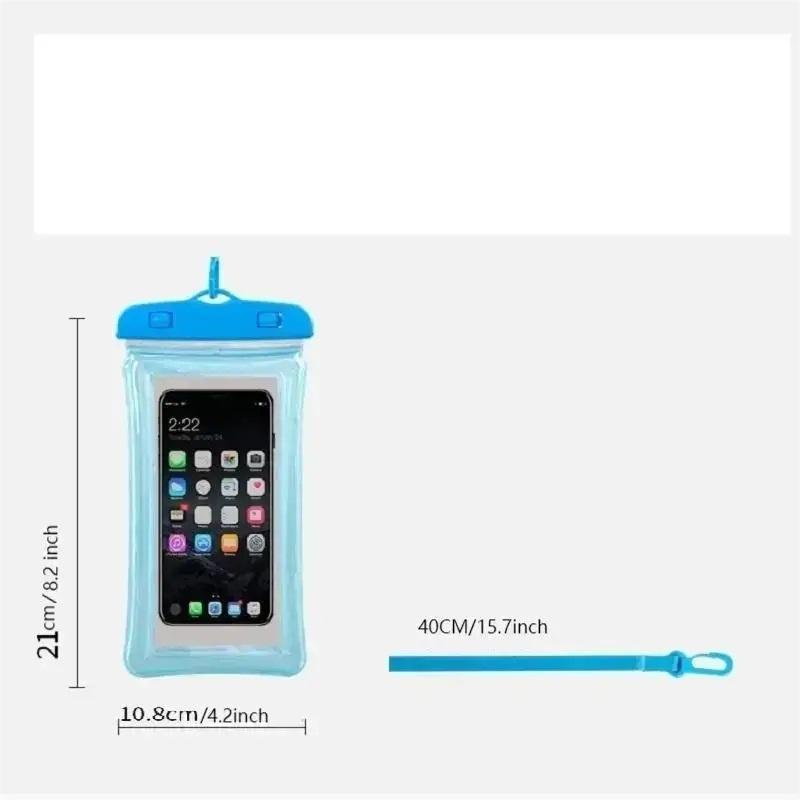 Waterproof Phone Bag, Clear PVC Air Bag Phone Cover, Cell Phone Storage Bag For Swimming, Pooltime, Watertoys, Beachtrip