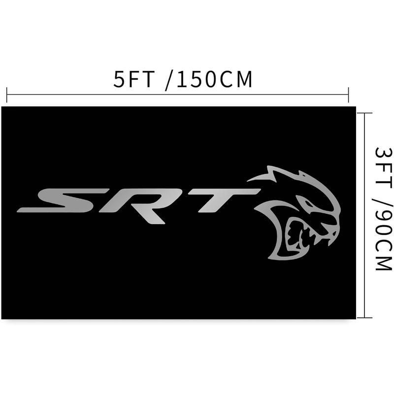 SRT 3x5ft Flag Banner Hellcat Garage Street Racing Car Man Cave  Tapestry Wall Decor