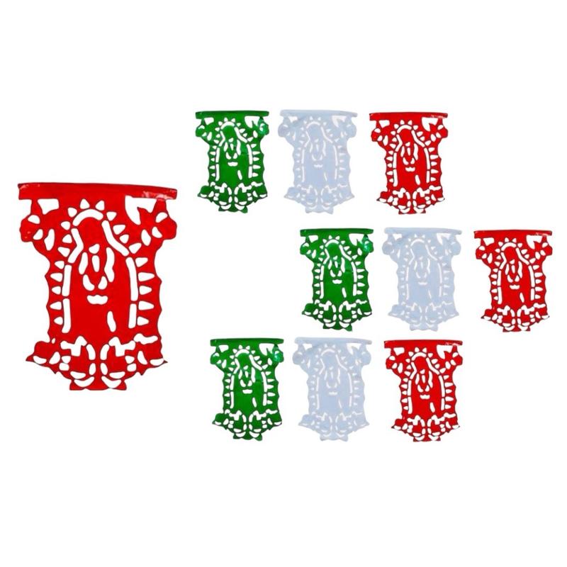 Virgen de Guadalupe Papel Picado Banner.