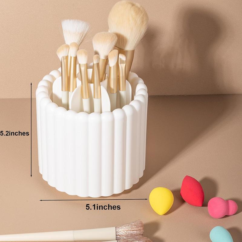 360 Rotating Makeup Brush Holder 7 Slots Make Up Brush Organizer for Vanity