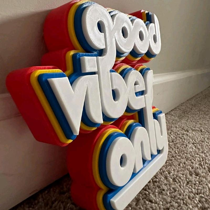 Good Vibes Wall or Desk Sign